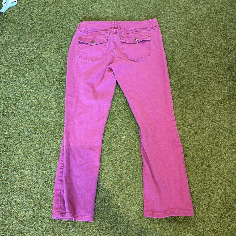 Elle pink jeans women's sz 8 Paris New York Tokyo Pants - Picture 9 of 10
